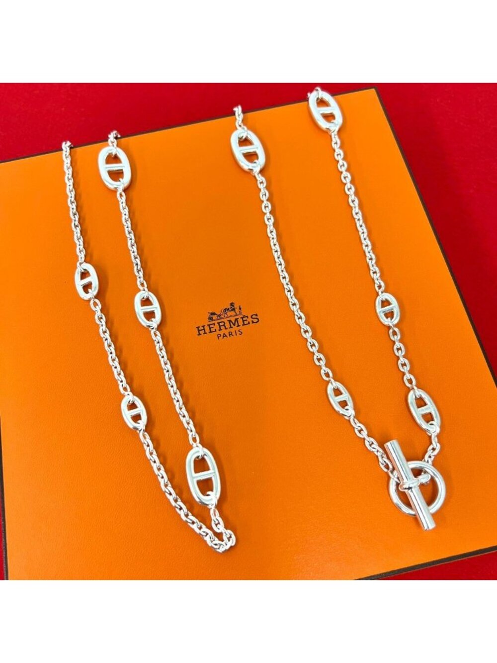 Hermes Vintage Farandole Necklace Martin Margiela Era 925 Sterling Silver